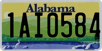 AL license plate 1AI0584