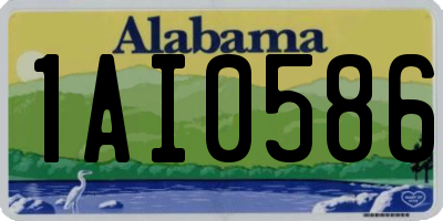 AL license plate 1AI0586