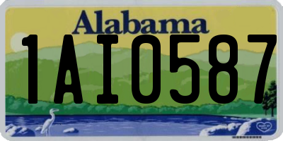 AL license plate 1AI0587