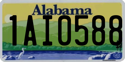 AL license plate 1AI0588