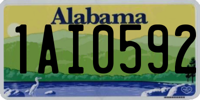 AL license plate 1AI0592