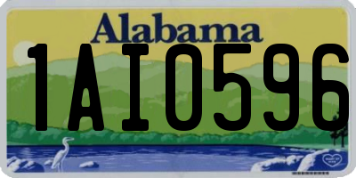 AL license plate 1AI0596