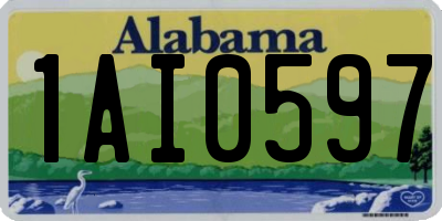 AL license plate 1AI0597