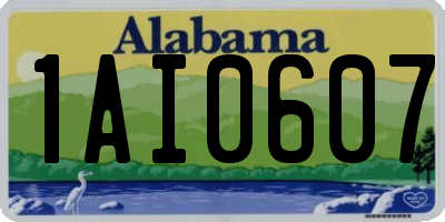 AL license plate 1AI0607