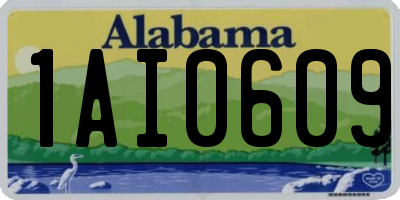 AL license plate 1AI0609