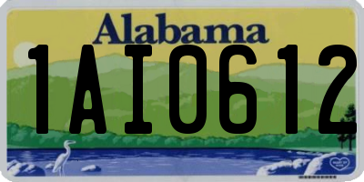 AL license plate 1AI0612
