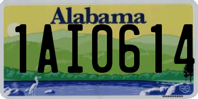 AL license plate 1AI0614