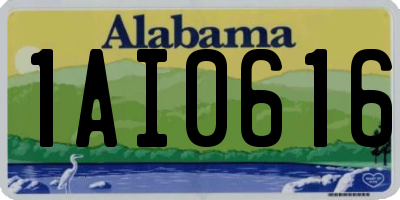 AL license plate 1AI0616
