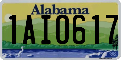 AL license plate 1AI0617