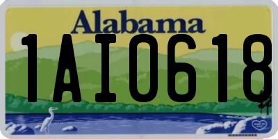 AL license plate 1AI0618