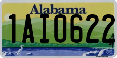 AL license plate 1AI0622