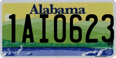 AL license plate 1AI0623