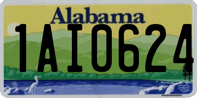 AL license plate 1AI0624