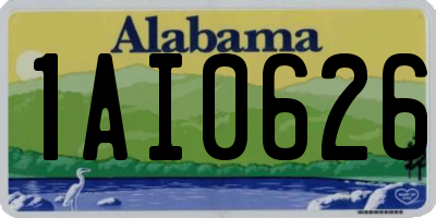 AL license plate 1AI0626