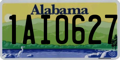 AL license plate 1AI0627
