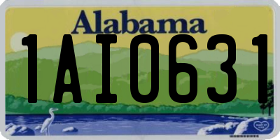 AL license plate 1AI0631
