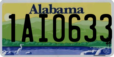 AL license plate 1AI0633