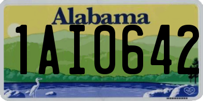 AL license plate 1AI0642
