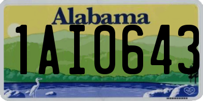 AL license plate 1AI0643