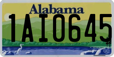 AL license plate 1AI0645