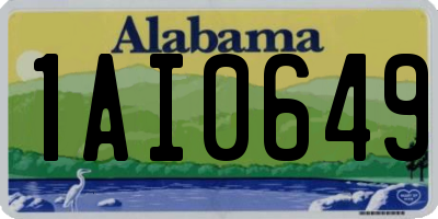 AL license plate 1AI0649