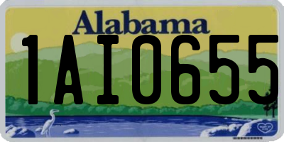 AL license plate 1AI0655