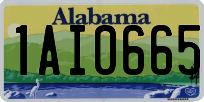 AL license plate 1AI0665