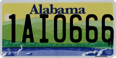 AL license plate 1AI0666