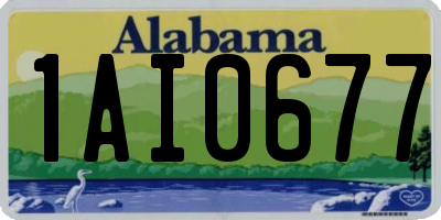 AL license plate 1AI0677
