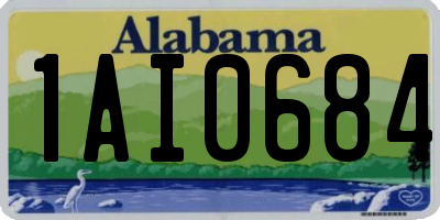 AL license plate 1AI0684
