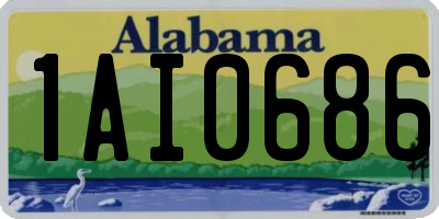 AL license plate 1AI0686
