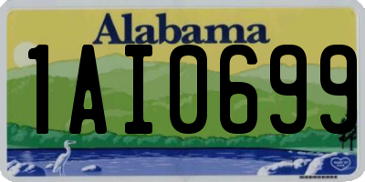 AL license plate 1AI0699
