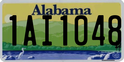 AL license plate 1AI1048