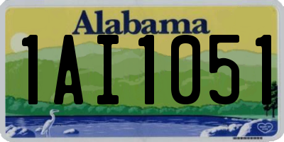 AL license plate 1AI1051