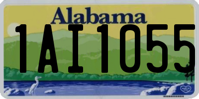AL license plate 1AI1055