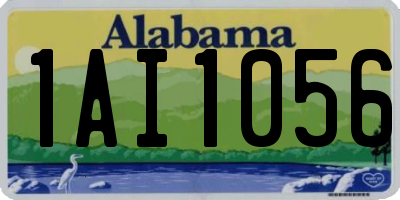 AL license plate 1AI1056