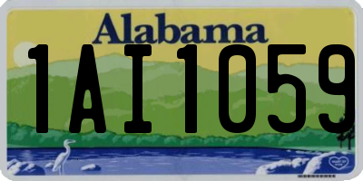 AL license plate 1AI1059