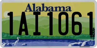 AL license plate 1AI1061