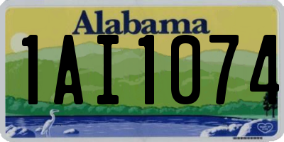 AL license plate 1AI1074