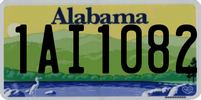 AL license plate 1AI1082