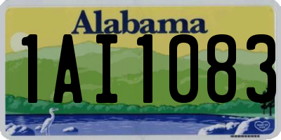 AL license plate 1AI1083