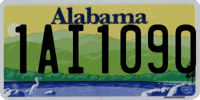 AL license plate 1AI1090