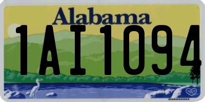 AL license plate 1AI1094
