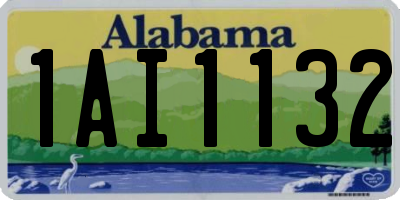 AL license plate 1AI1132