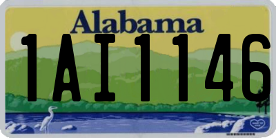 AL license plate 1AI1146