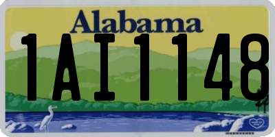 AL license plate 1AI1148