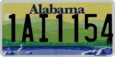 AL license plate 1AI1154