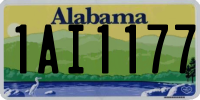 AL license plate 1AI1177
