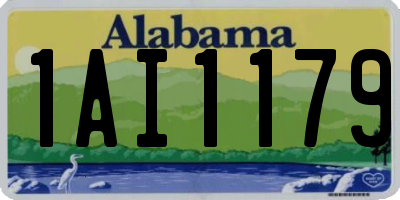 AL license plate 1AI1179