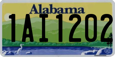 AL license plate 1AI1202